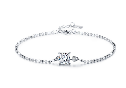 צמיד כסף 925 משובץ אבני זירקוניה