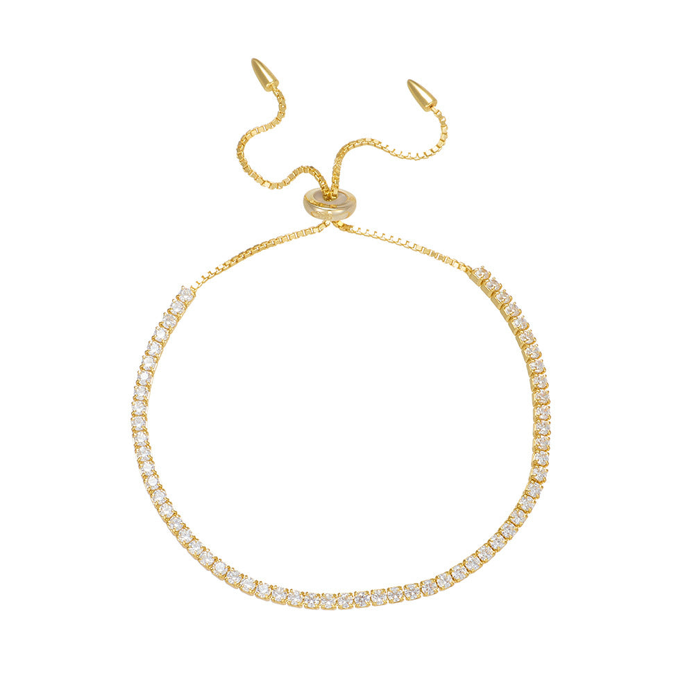 צמיד טניס כסף 925 משובץ אבני זירקוניה